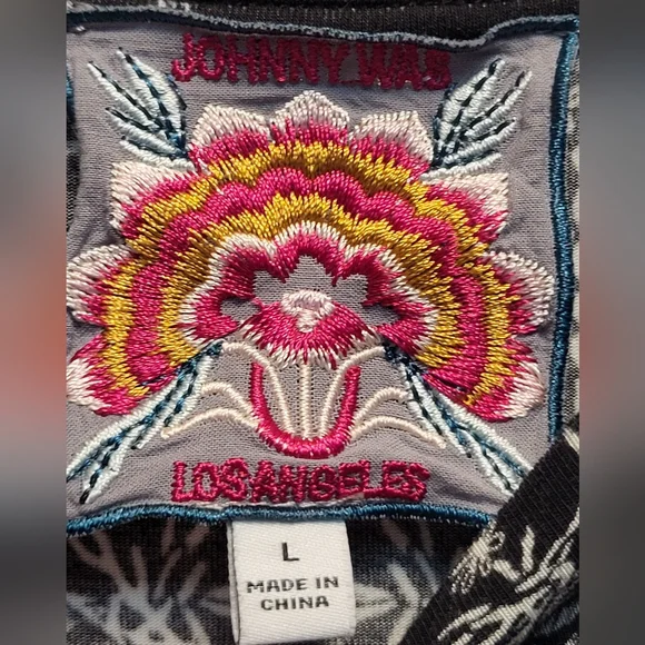 Johnny Was Los Angeles Janie Favorite Bell Sleeve Top - Size L - Picture 6 of 8